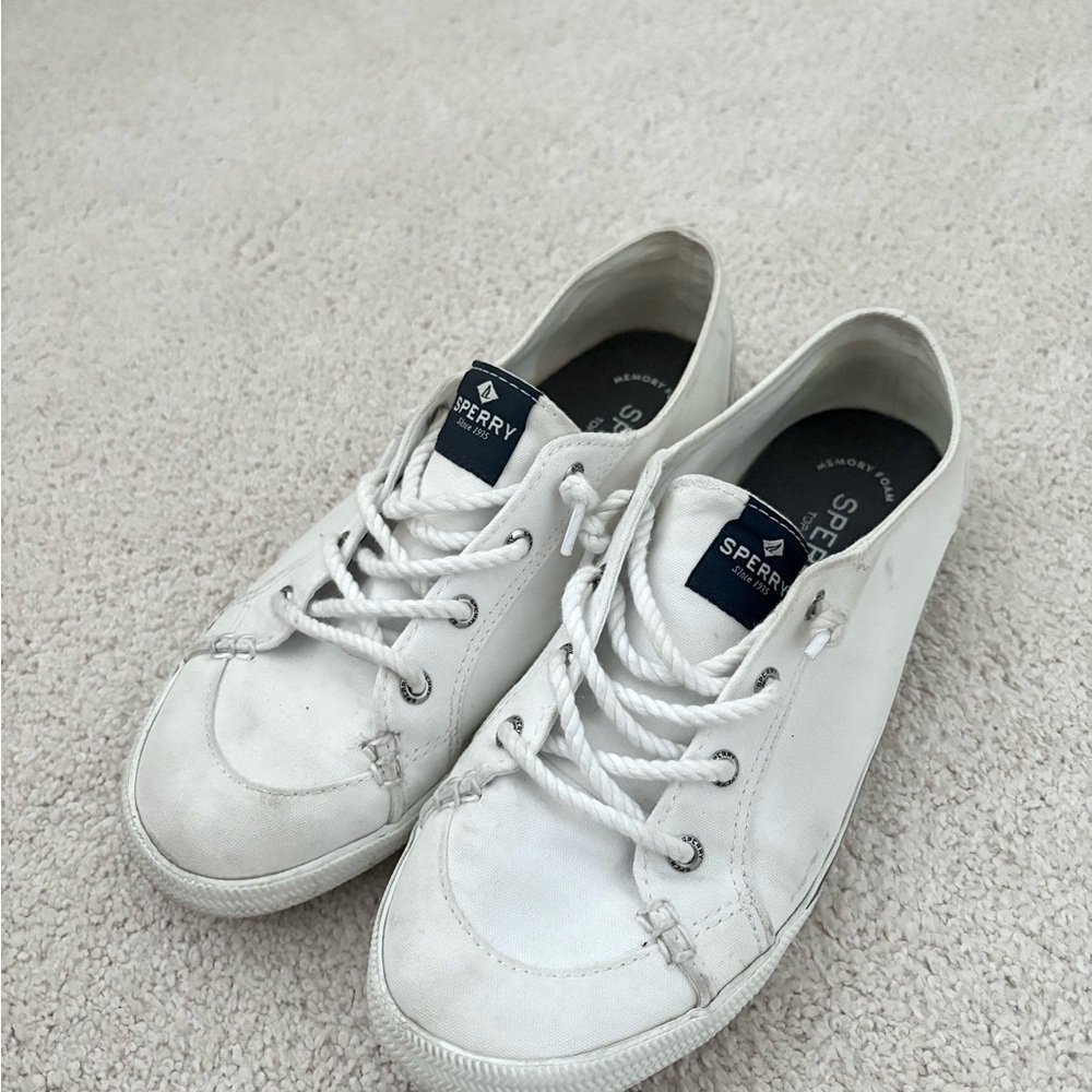 Sperry Off-White Canvas Sneakers